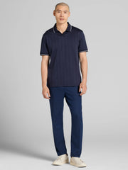 Modern Fit 100% Cotton Johnny Collar Polo