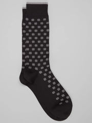 Hexagon Dot Socks, 1-Pair
