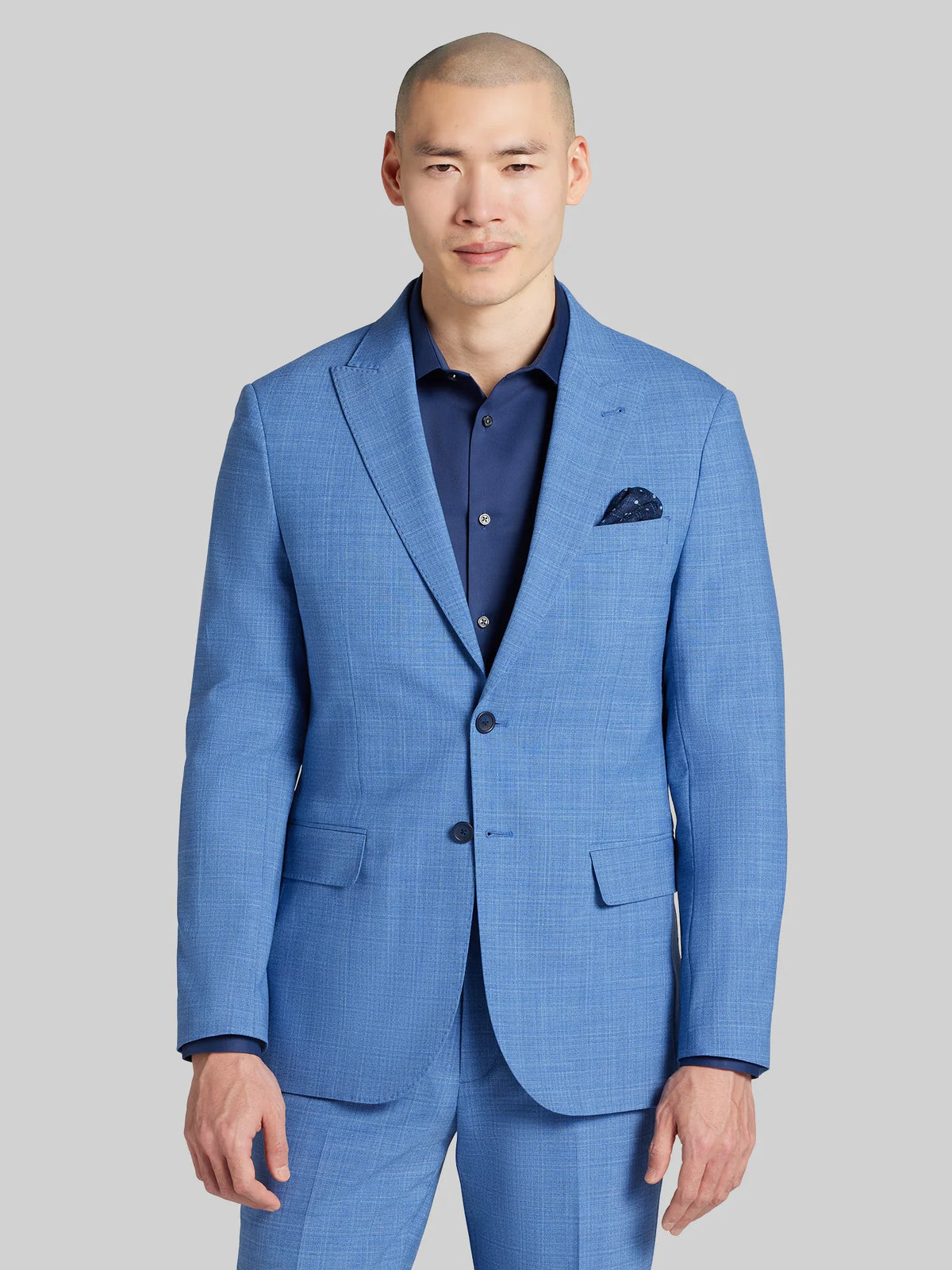 Slim Fit Mini Check Suit Jacket