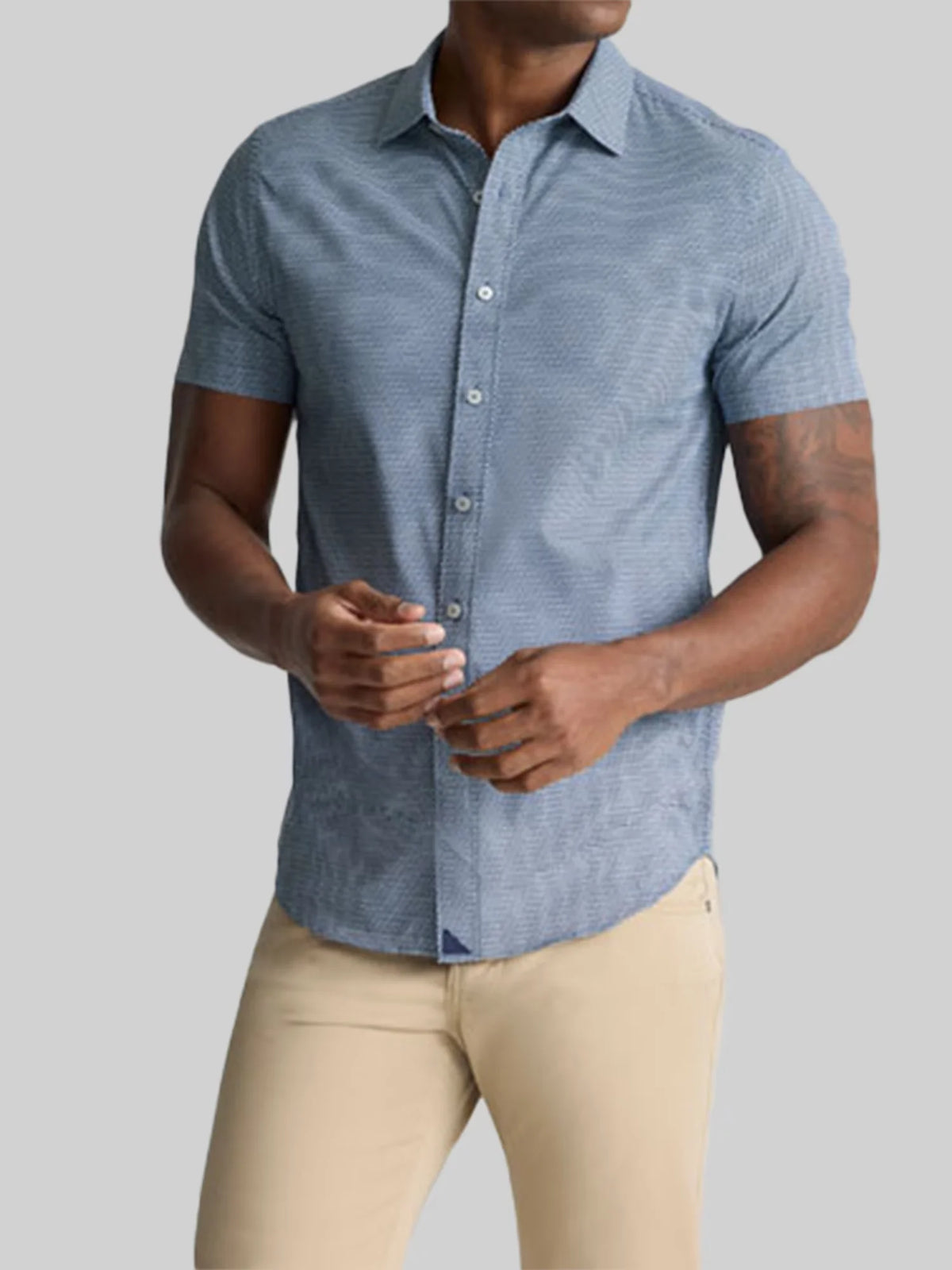 Lobo Performance Slim Fit Short Sleeve Button Up Shirt
