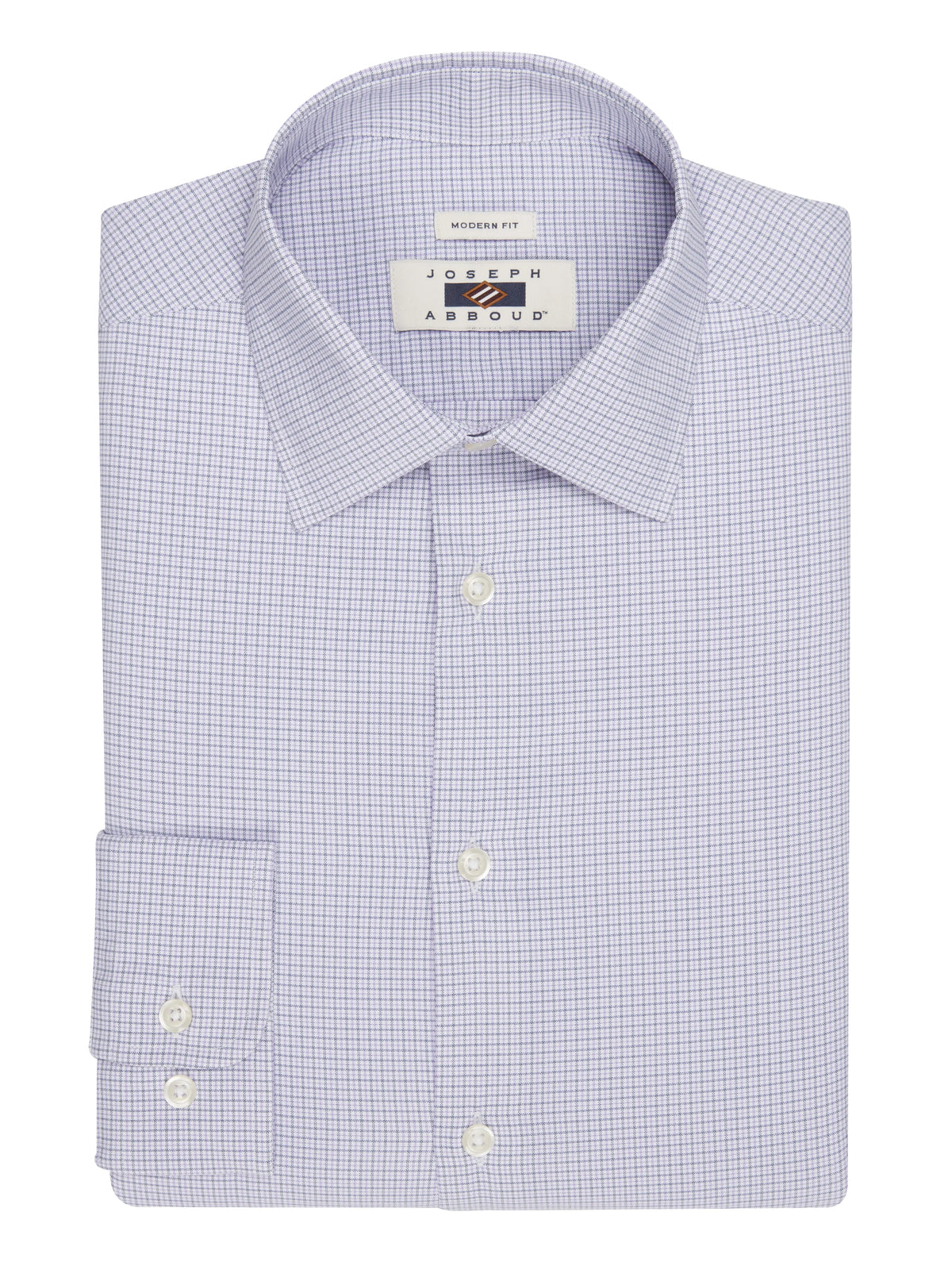 Modern Fit Mini Check Performance Dress Shirt