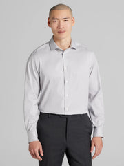 Slim Fit Small Check Dress Shirt