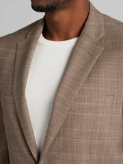 Classic Fit Wool Blend Plaid Suit Jacket