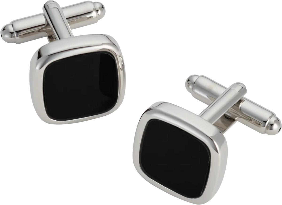 Square Black Cufflinks