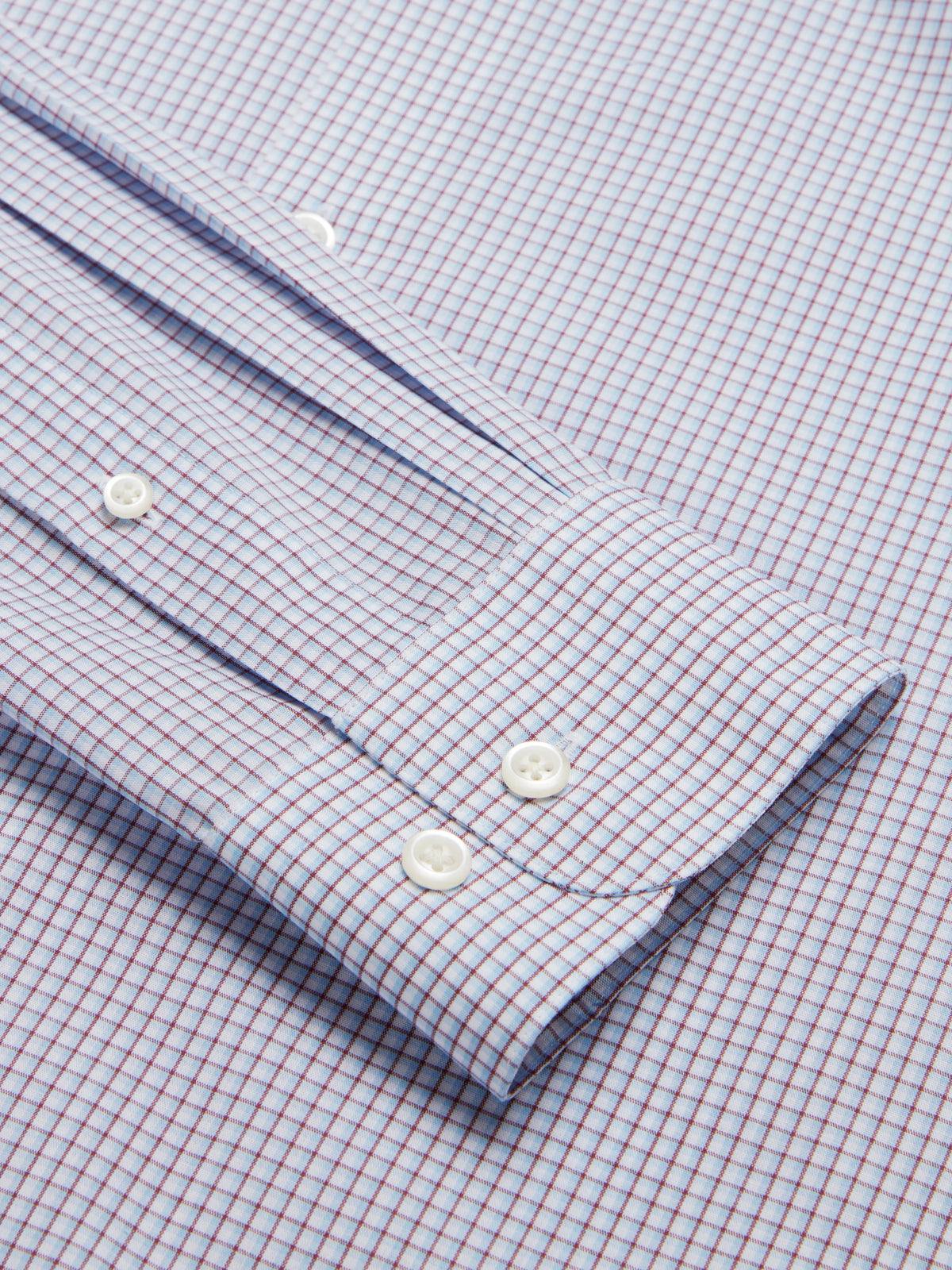 Slim Fit Mini Grid Dress Shirt