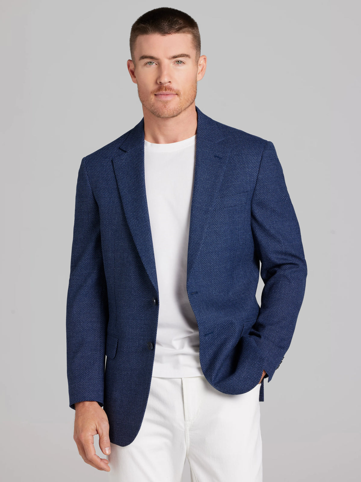 Modern Fit Wool Blend Tic Sport Coat