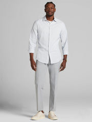 Modern Fit Performance Small Plaid Dress Shirt