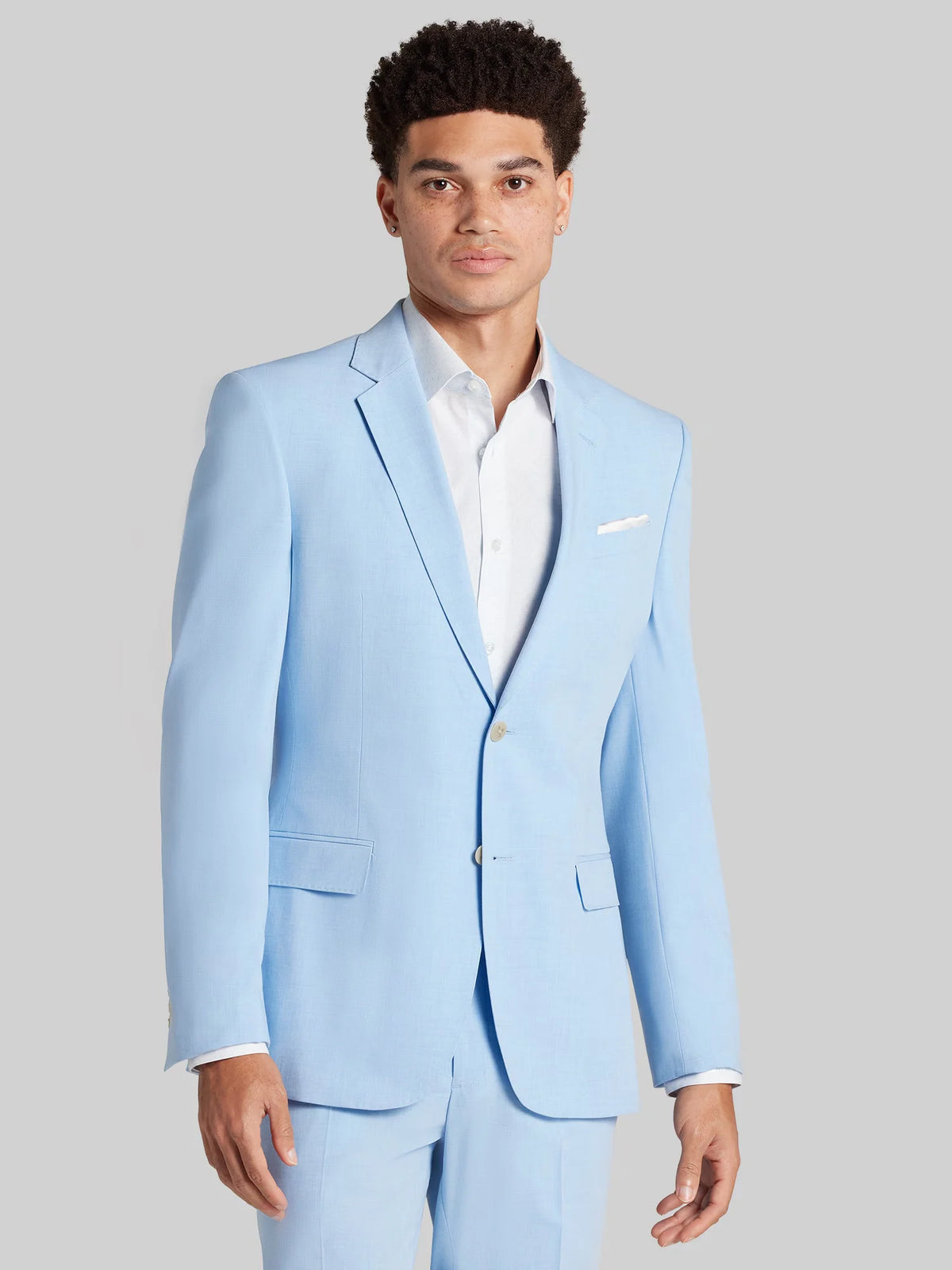 Skinny Fit Notch Lapel Suit Jacket