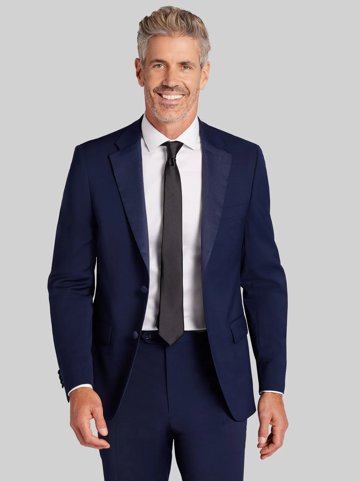 Modern Fit Premium Wool Blend Notch Lapel Tuxedo Jacket