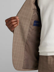 Classic Fit Wool Blend Plaid Suit Jacket