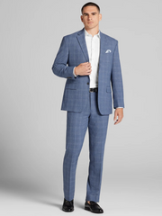 Modern Fit Plaid Suit