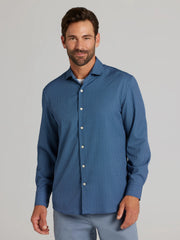 CHILLFLEX Modern Fit 4-Way Stretch Button Up Shirt