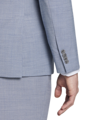 Slim Fit Wool Blend Sharkskin Suit Jacket