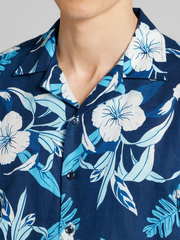Modern Fit Short Sleeve Floral Camp Shirt