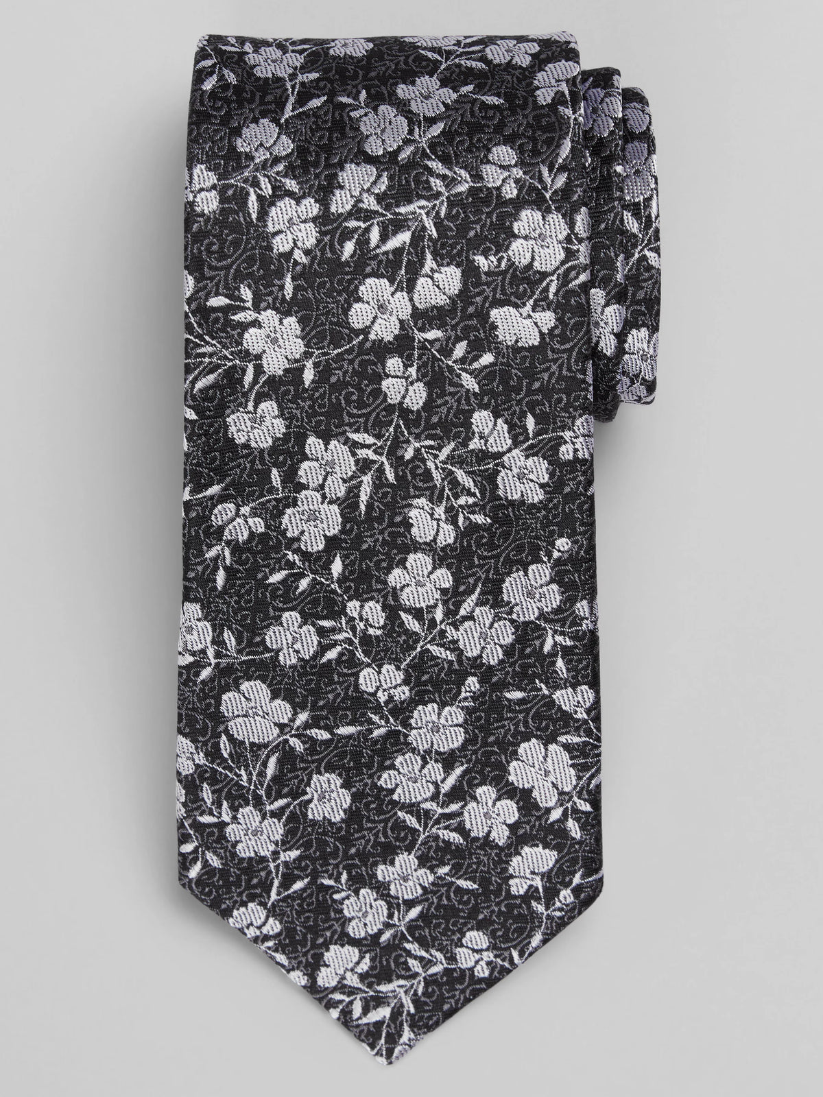 Narrow Floral Tie