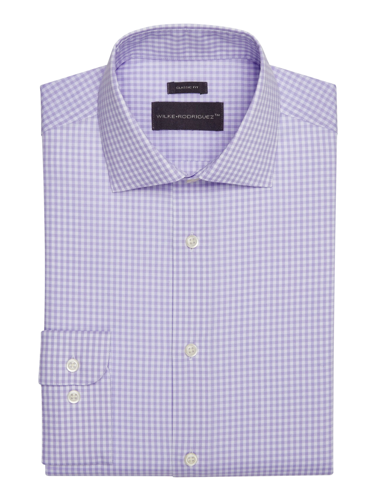 Classic Fit Gingham Dress Shirt