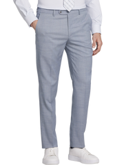 Slim Fit Wool Blend Sharkskin 3-Piece Suit