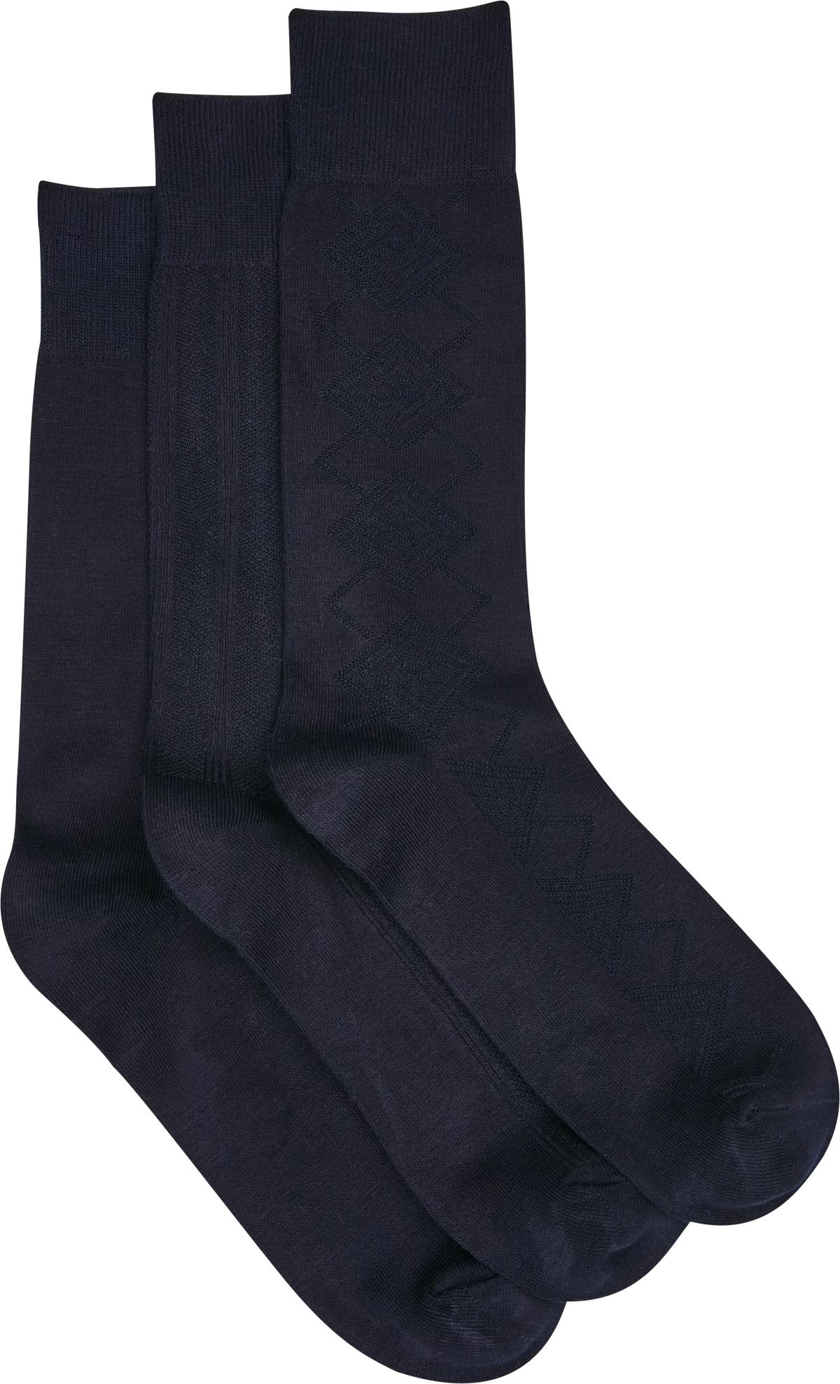 Solid Bamboo Blend Socks, 3-pack