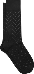 Dashed Herringbone Socks, 1-pair