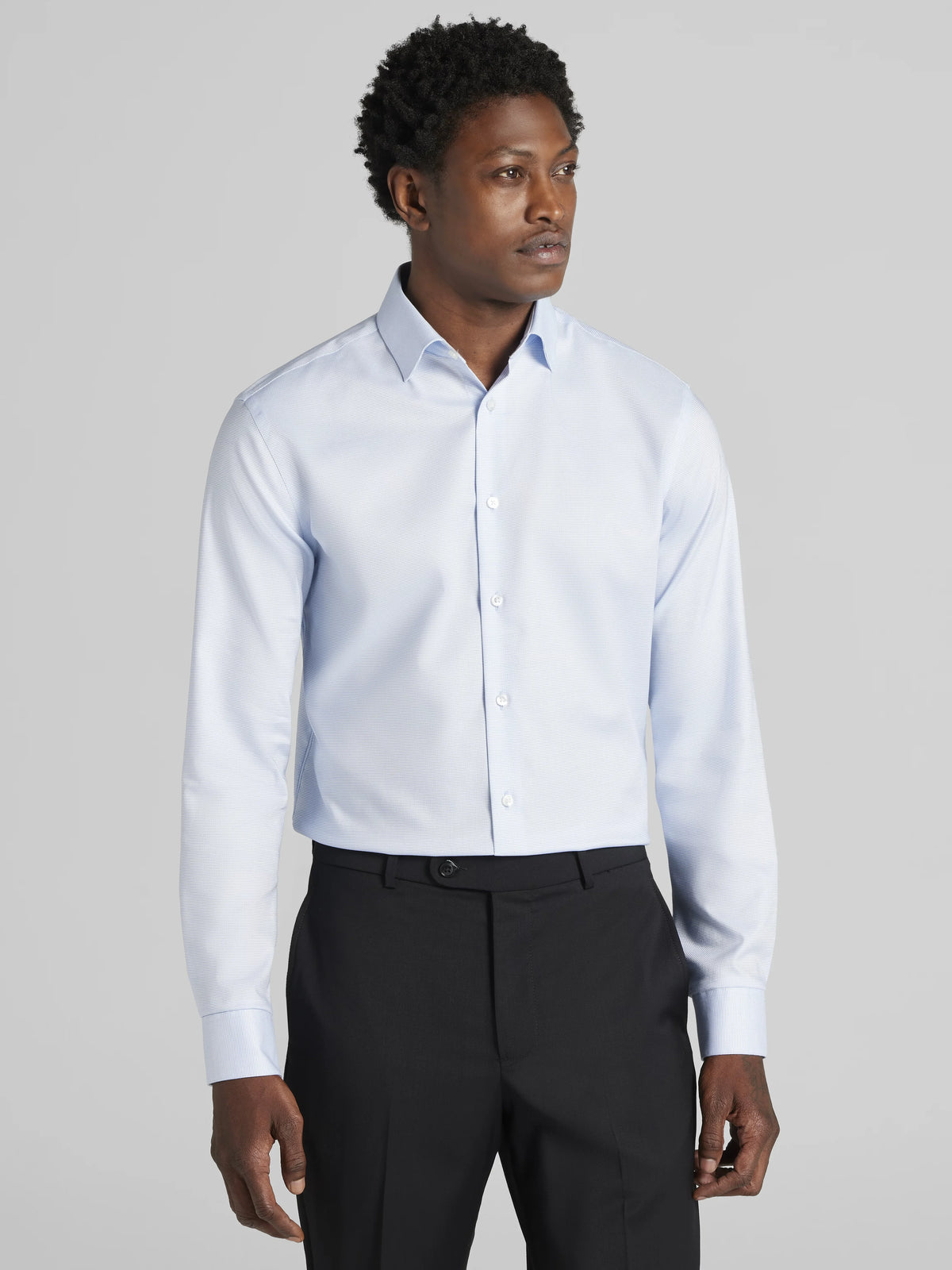 Classic Fit Supima Micro Dot Cotton Dress Shirt