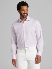 Classic Fit 100% Cotton Mini Grid Dress Shirt
