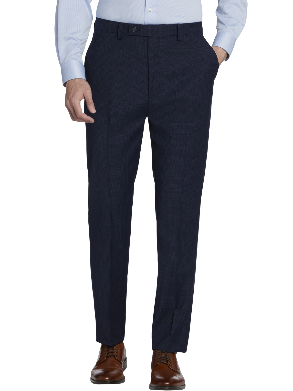 Slim Fit Wool Blend Suit Pants