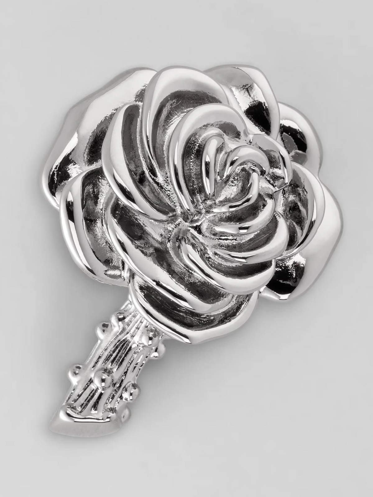Gunmetal Rose Lapel Pin