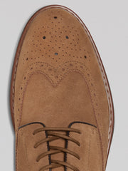 Hybrid Wingtip Suede Oxfords
