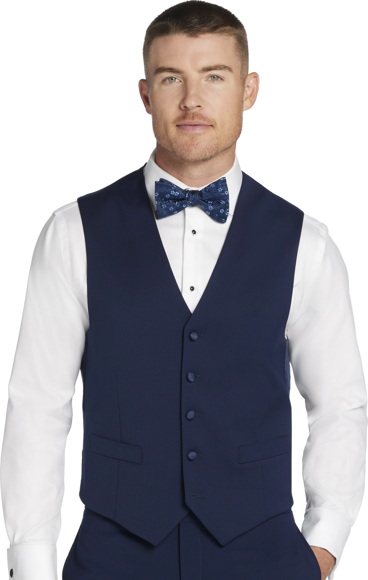 Slim Fit Premium Wool Blend Tuxedo Vest