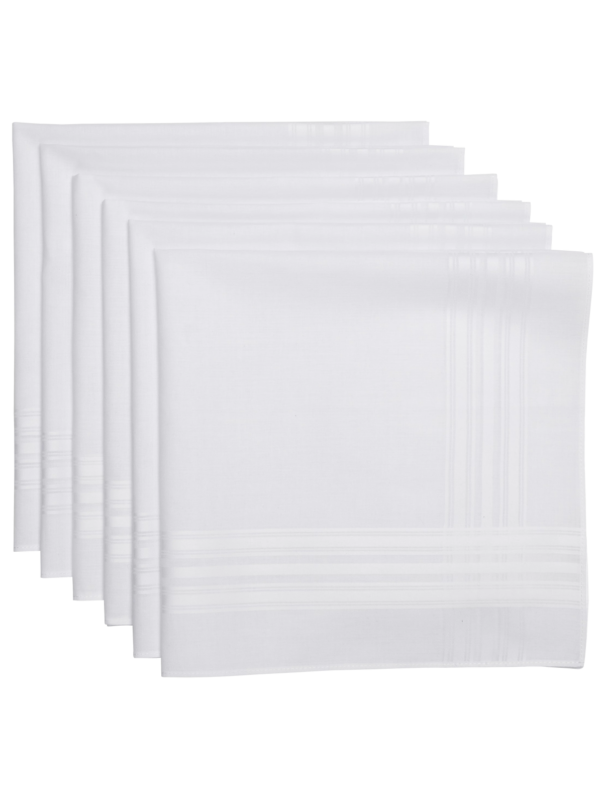 Classic Cotton Handkerchiefs, 6-Pack