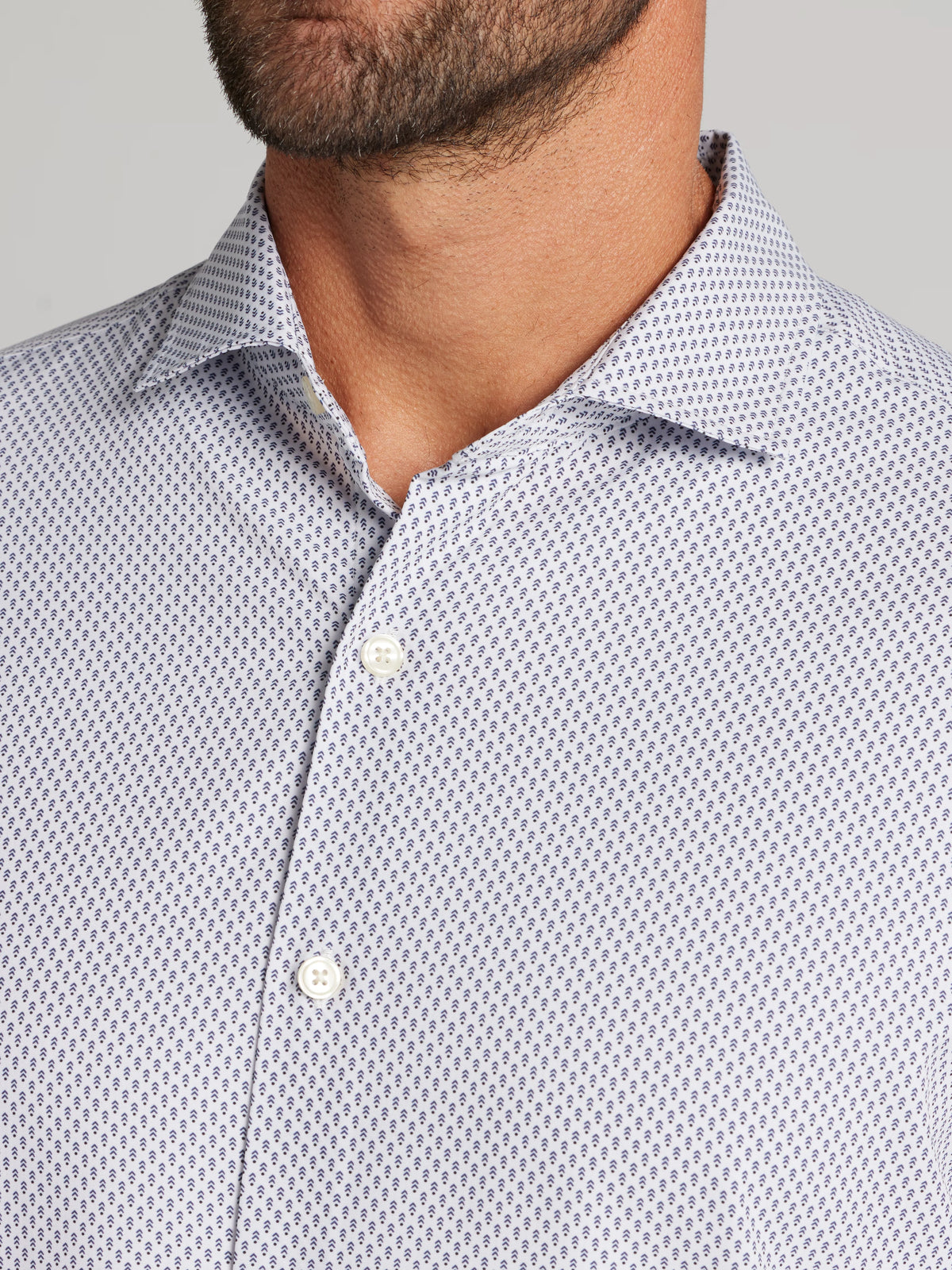 CHILLFLEX Modern Fit 4-Way Stretch Button Up Shirt