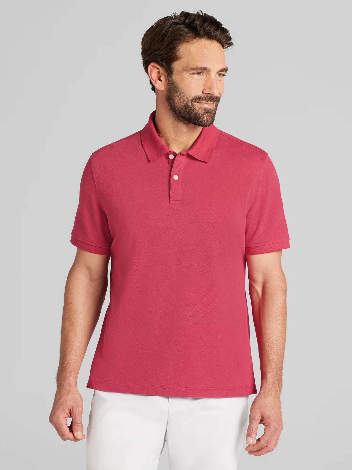Modern Fit Pique Knit Polo Shirt