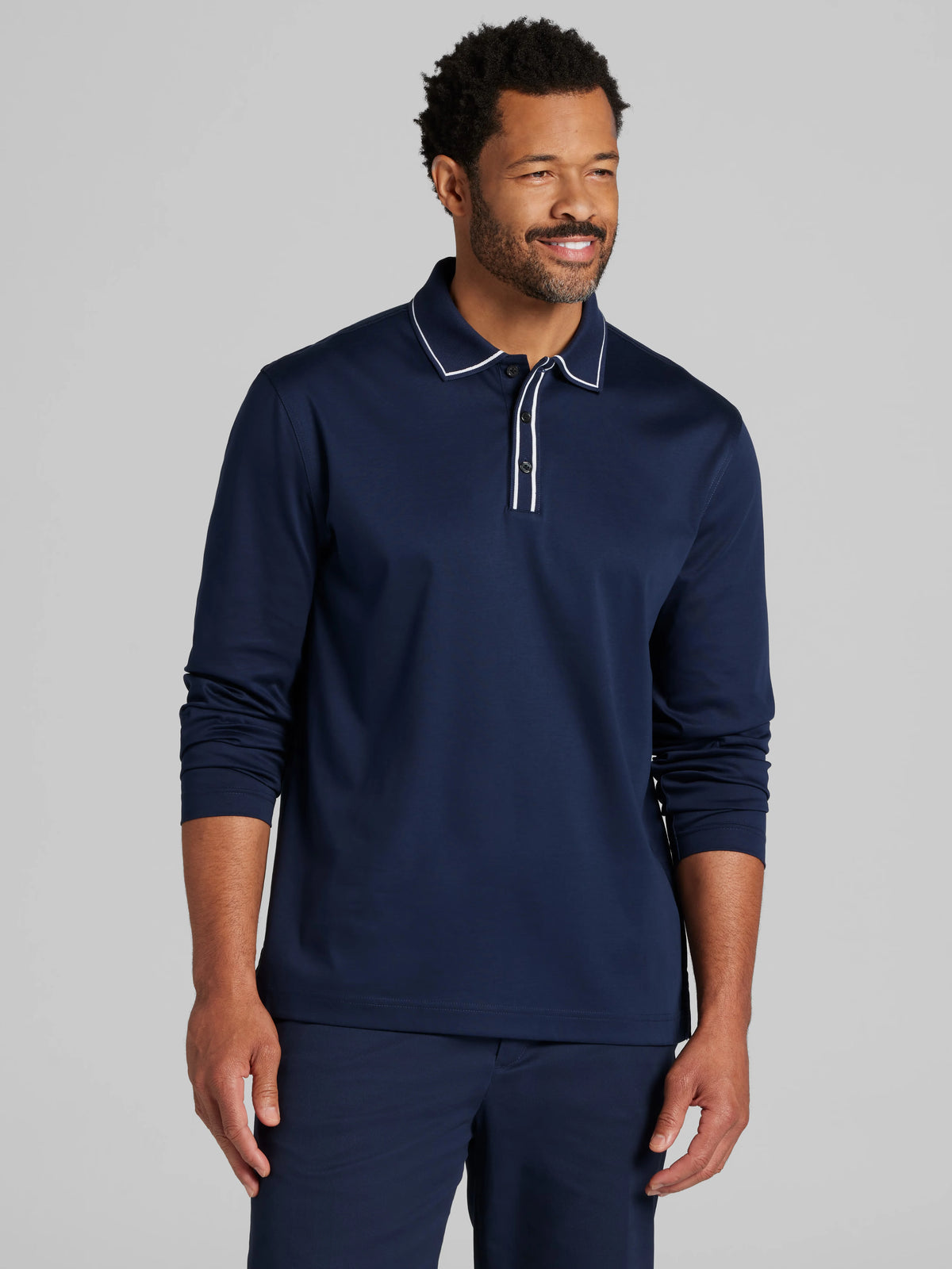 Modern Fit Interlock Tipped Polo