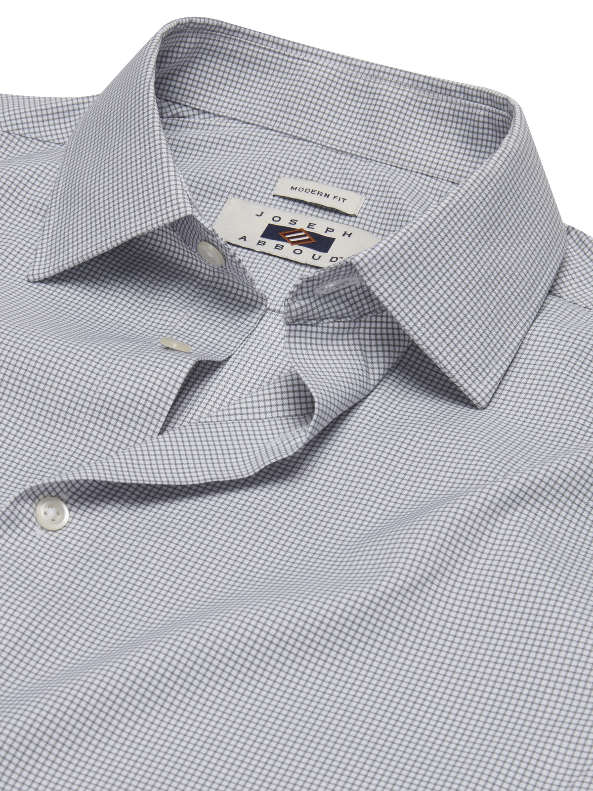 Modern Fit Performance Micro Grid Dress Shirt
