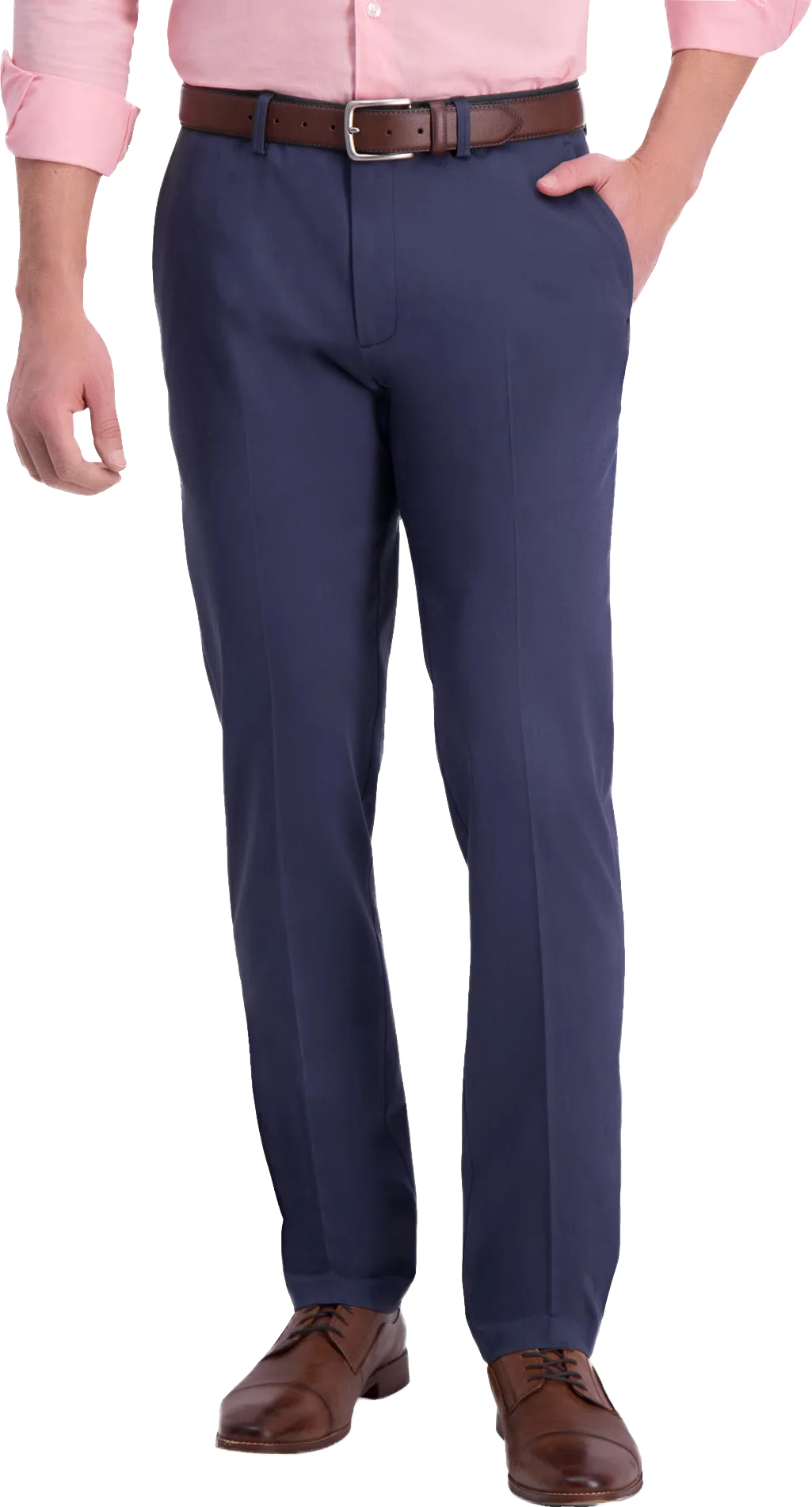 Iron Free Premium Khaki™ Slim/Straight Fit Flat Front Pant