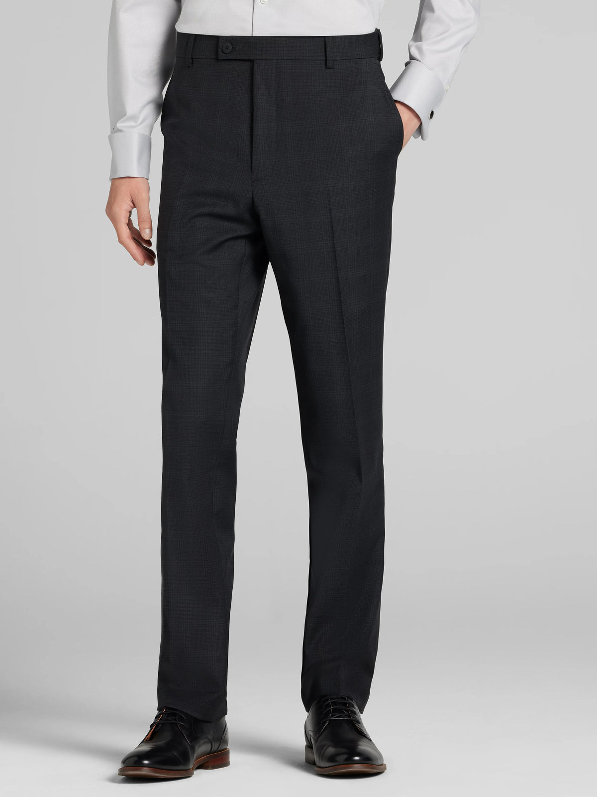 CHILLFLEX Modern Fit Plaid Suit Pants