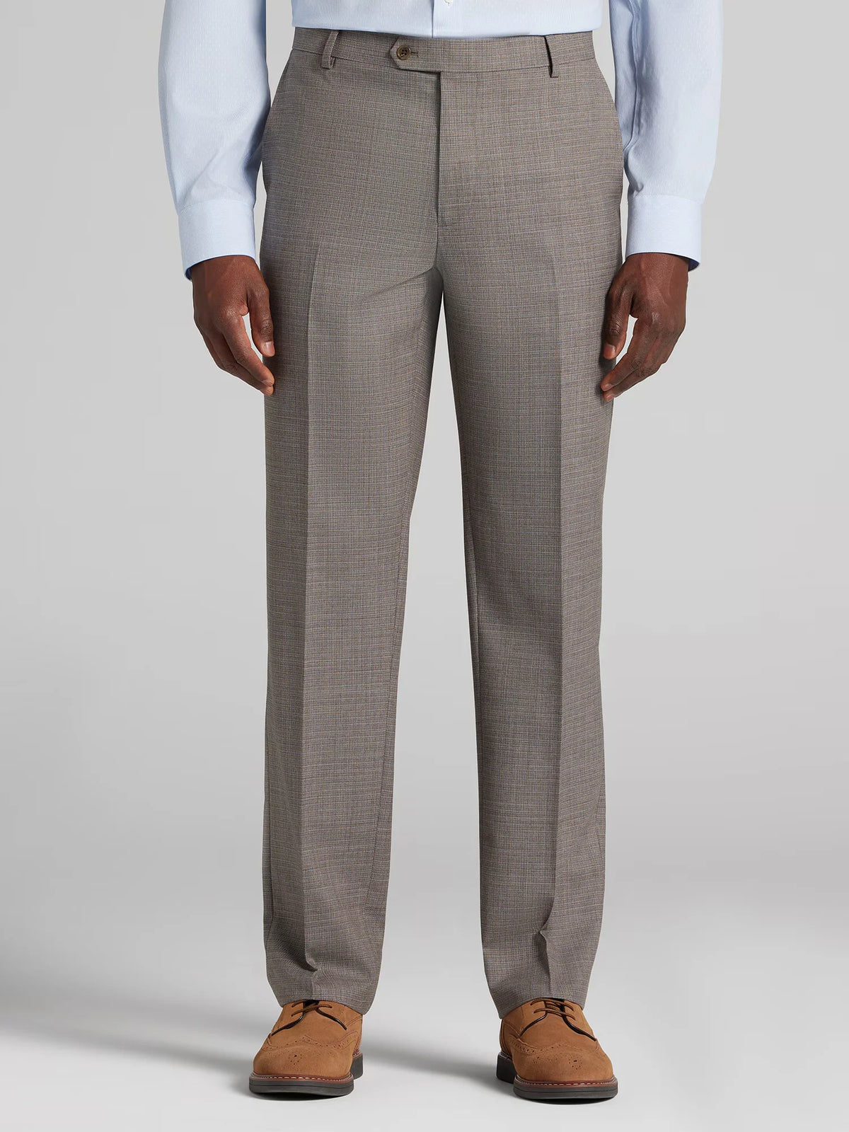 Classic Fit Premium Wool Blend Pre-Hemmed Suit Pants