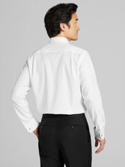 Slim Fit French Cuff Twill Formal Dress Shirt