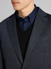 Modern Fit Plaid Knit Sport Coat