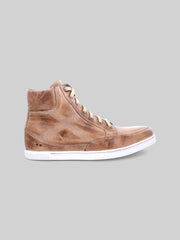 Lordmind Leather Moc Toe High-Top Sneakers