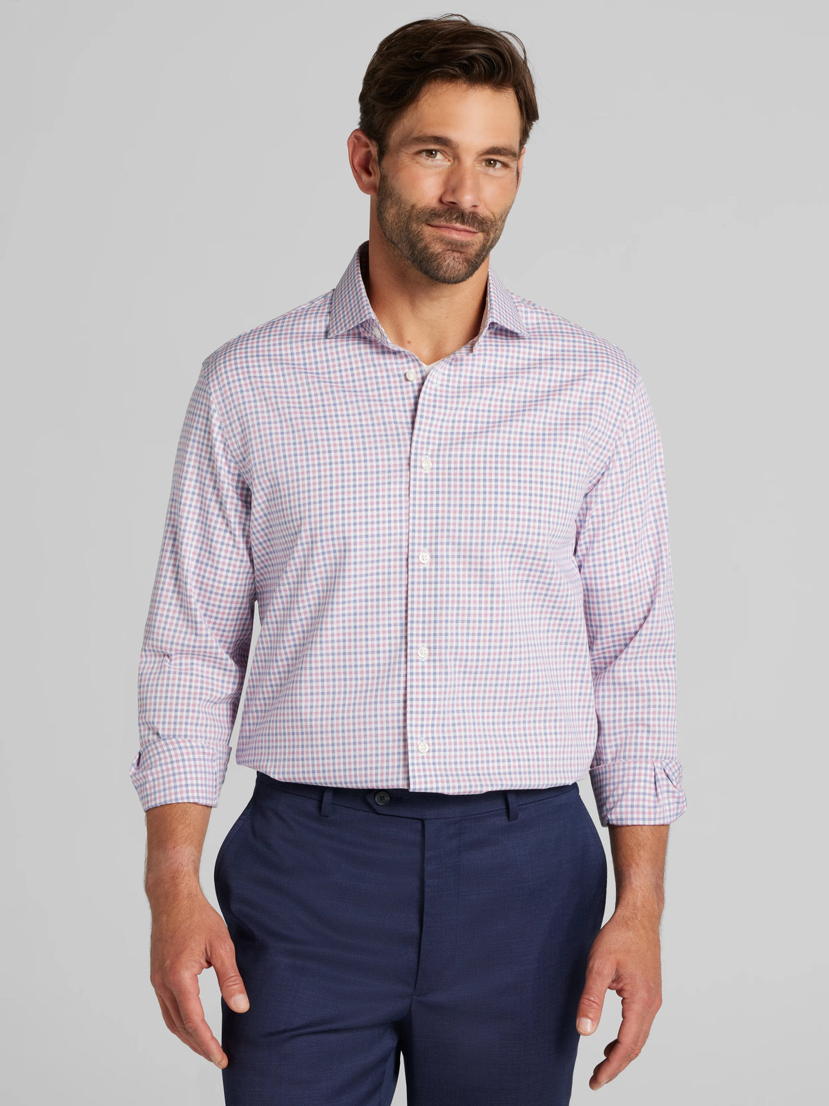 Slim Fit Tattersall Dress Shirt
