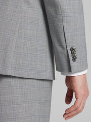 Classic Fit Wool Blend Plaid Suit Jacket