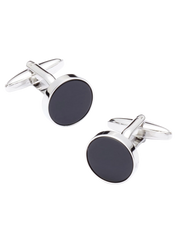 Circle Onyx Cufflinks