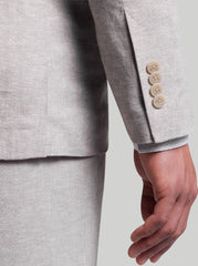 Slim Fit Linen Blend 3-Piece Suit