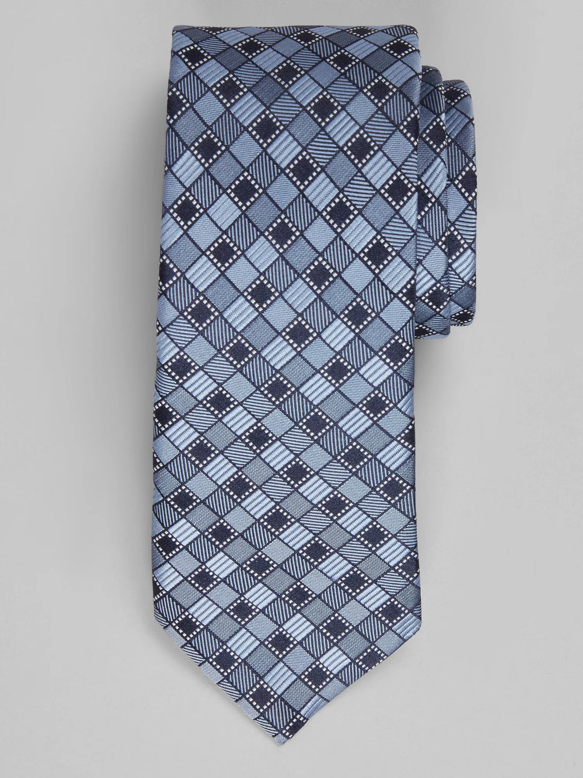 Multi Textured Squares Tie